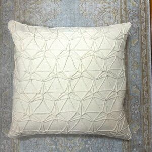 2 Crate and Barrel 18”x18” Wool Pillow Covers